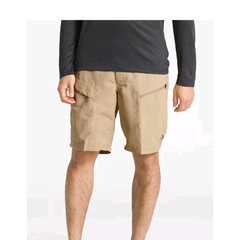 The North Face Paramount Trail Nylon Belted Cargo Hiking Shorts Beige Men's XXL